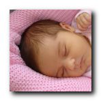 Week 3 - Sound asleep after bath. Top marks for Johnson's Lavender & Camomile Bubble Bath. A life saver!