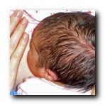 See my hair - that gave my mom heartburn so it did!