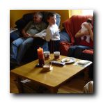 Week 5 - LtoR: Uncle Mike, cousin Jordan, Auntie Rachel holding me, Granny June and Grandad Eric