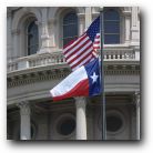 U.S. and Texas flags