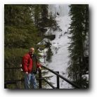 We trekked 5 miles to see this frozen waterfall!
