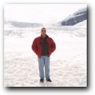 Look at me standing on ice 400 years old and over 300 metres (1000 ft) thick! Wow!