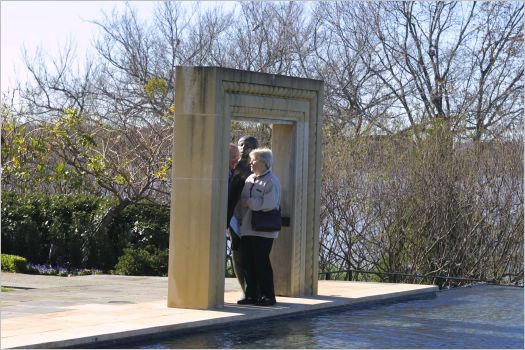 June, Eric and that Statue