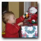 Gavin goes for the pressies!