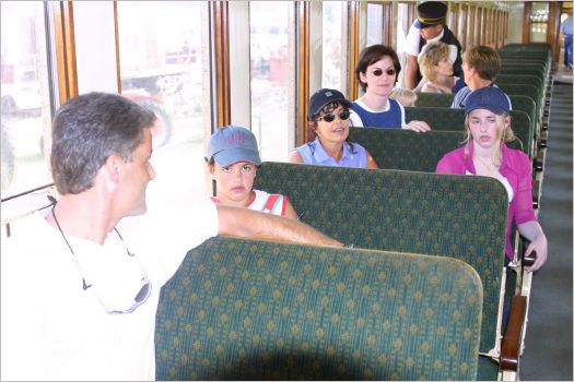 On the Tarantula Steam Engine train from Grapevine to Forth Worth Stockyards