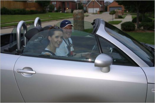 Brian and Rachel went for a ride