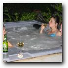 The girls chill and sip