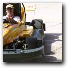 John in his Jordan fantasy car