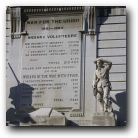 We sat on the steps underneath this War for the Union Memorial 1861-1865 in Indianapolis city centre and watched the crowds go by.