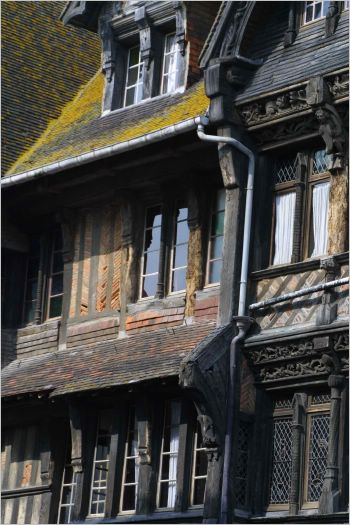 Medieval house in Fecamp, Normandy. 