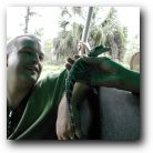 Stuart and baby Alligator