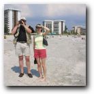 While shopping in Sarasota, we popped down to the beach for a look!