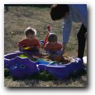 You make the sand castle this way!