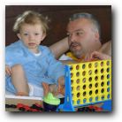 Buddy and D.A. have a chat and play Connect Four!
