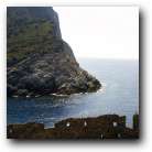 Fort remains at the mouth of the Gulf of La Spezia. 
