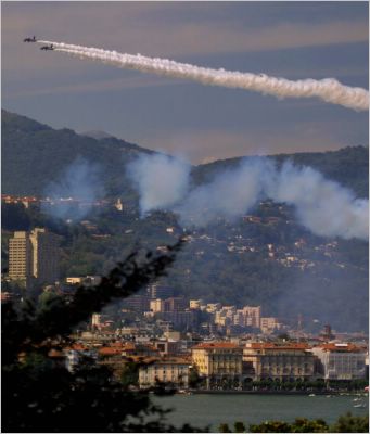 View over Lugano city.