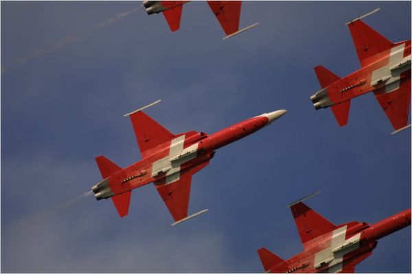They literally flew over our heads.