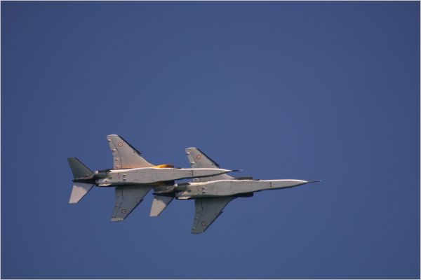 This picture does not convey the precision and closeness of these pilots, let alone the extreme noise they created!
