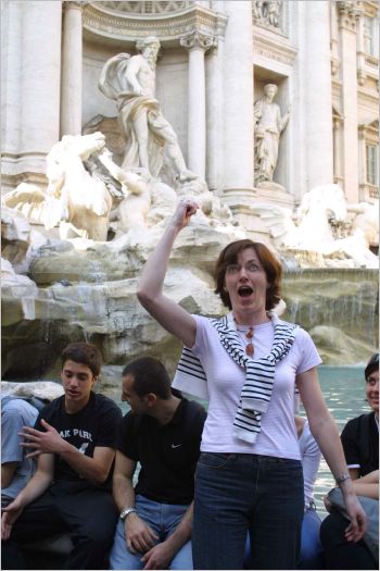 It's traditional to throw a coin in as it guarantees a return trip to Rome.