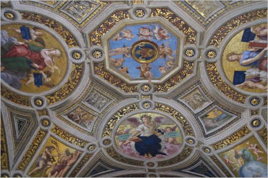 Typical frescoed ceiling.