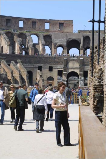 There I am, in the Colliseum.