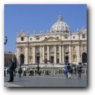 St. Peter's, The Vatican on Good Friday. See where they were setting up an alter for Easter Sunday mass. 