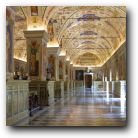 View of library in the Vatican Museum.