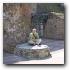 A little Irish pixie in the Colliseum. 