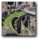 View of the tunnels which were underground (now minus their roof).