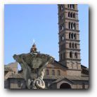The Santa Maria in Cosmedin Church built in the 6th century. Very cold inside. 