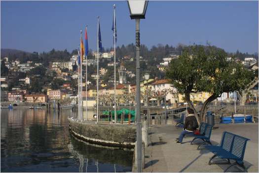 Ascona. Taken in March 2003. See me sitting on bench.