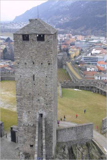 Bellinzona castle - a world-wide heritage site.