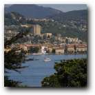 View of Lake Lugano from our apartment balcony.  