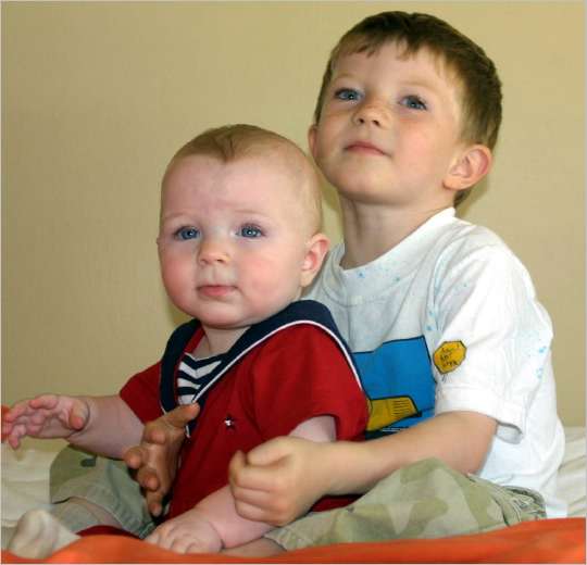 Yea, he's bigger now but wait until I grow bigger and we'll see who's Boss around here!