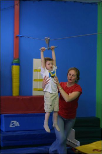 And he hangs on for dear life