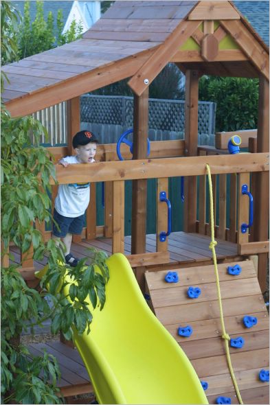 Gavin in his tree house