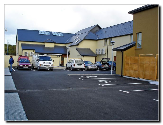 Looking from the hotel carpark to the rear of the Pubs/Beer Garden.