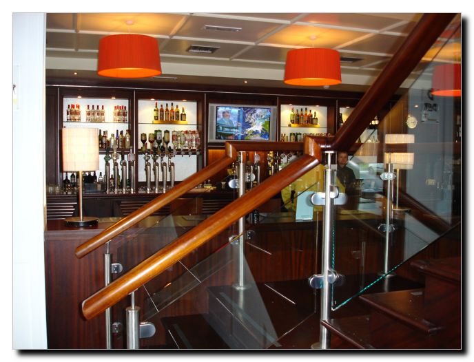 Stairs to top floor Bar 
