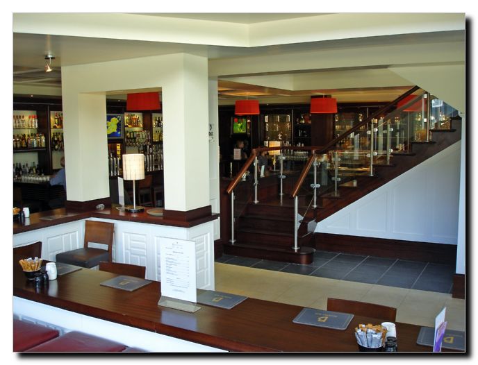 View to right of ground floor Bar to where the food is served during the day