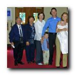 LtoR Sammy, Juisa, Lala, Gavin, Dad, Mom, Me and the Priest that christened me