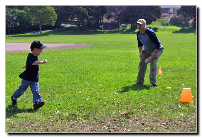 Gavin runs the bases