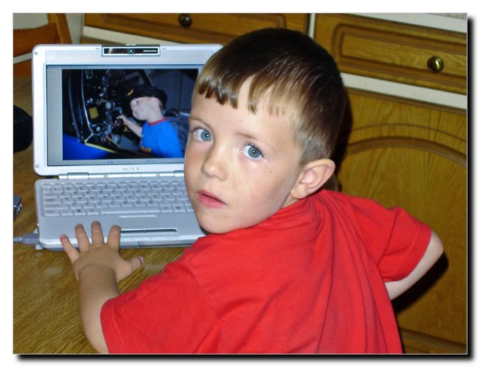 Jordan admired pictures of Gavin on Stuart's laptop