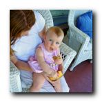 Rylie loved munching on Melon as she was teething at the time