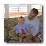 Tigger, me, Buddy and Gavin reading about birds