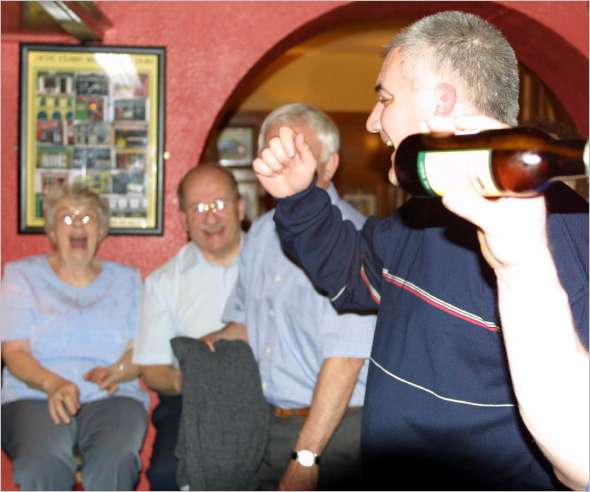 When Mike walked unwittingly into O'Connor's and saw a whole bunch of familiar faces propping up the Bar, he uttered a small prayer out loud to Jesus!