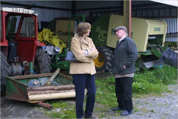 Do you remember this tractor. Your dad used to drive it. It's still working great. 