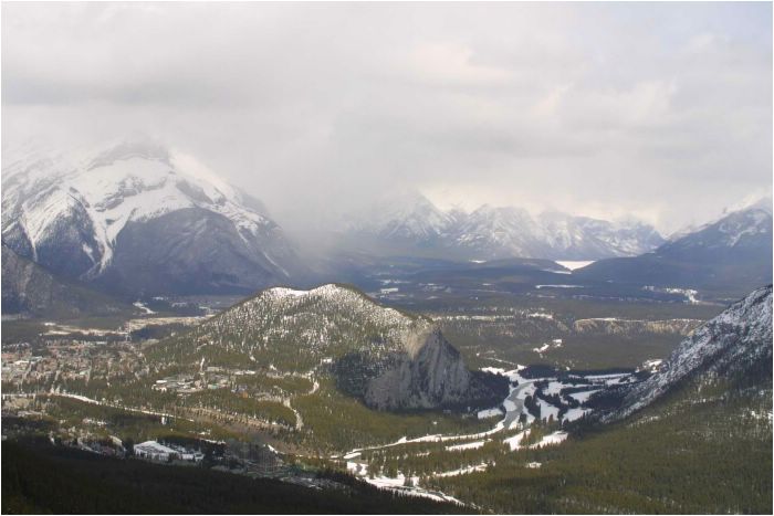 View from Sulpher Mountain, Banff National Park, Canada