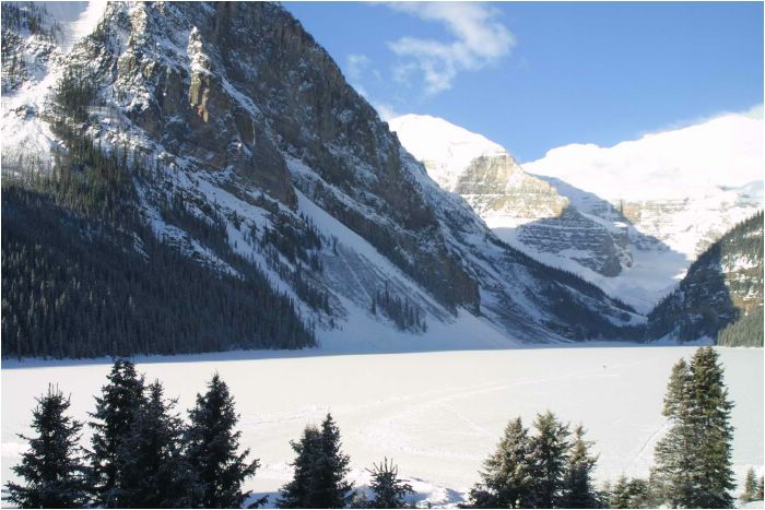 Frozen Lake Louise, Canada