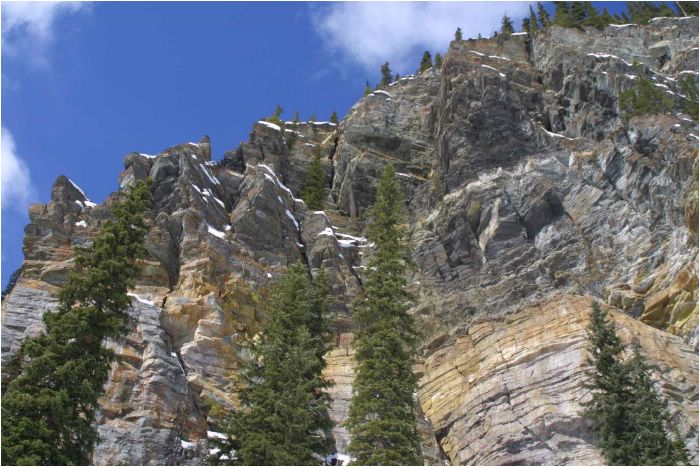 The jugged, Rockie Mountains, Lake Louise