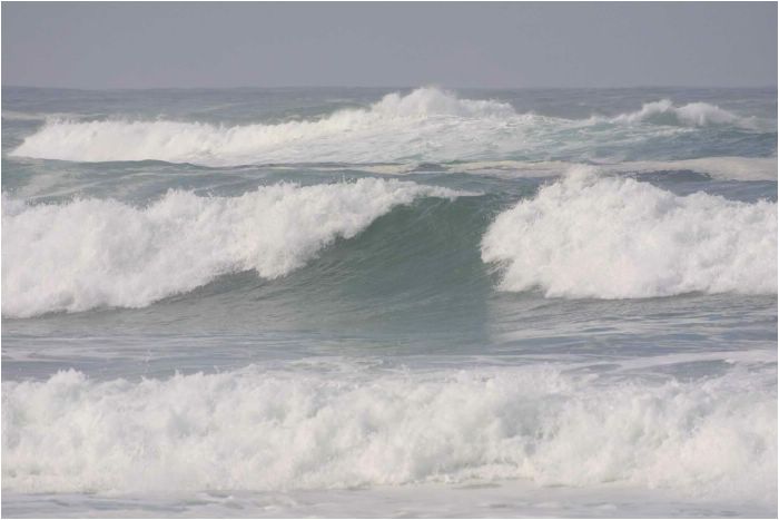 Rolling waves, Monterey Beach, California